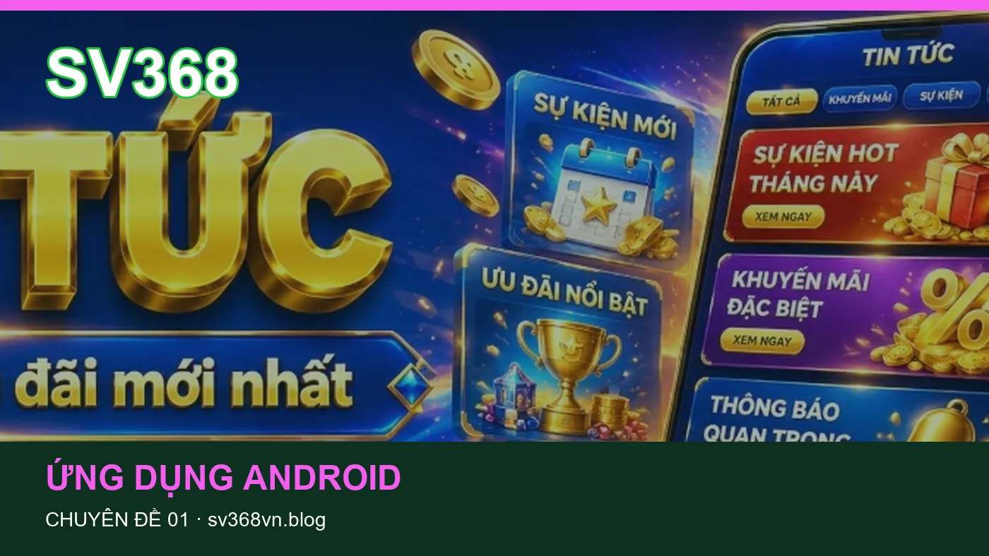 Trải nghiệm Ứng dụng Android trên điện thoại cùng cẩm nang SV368